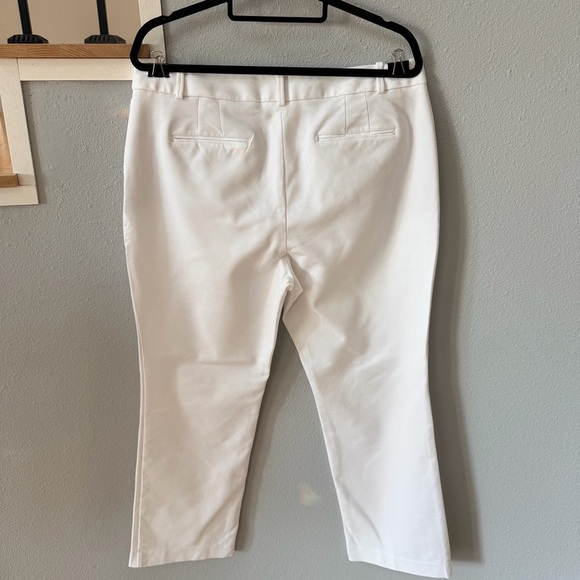 Talbots Freeport Curvy White Straight-Leg Trousers - Picture 8 of 14